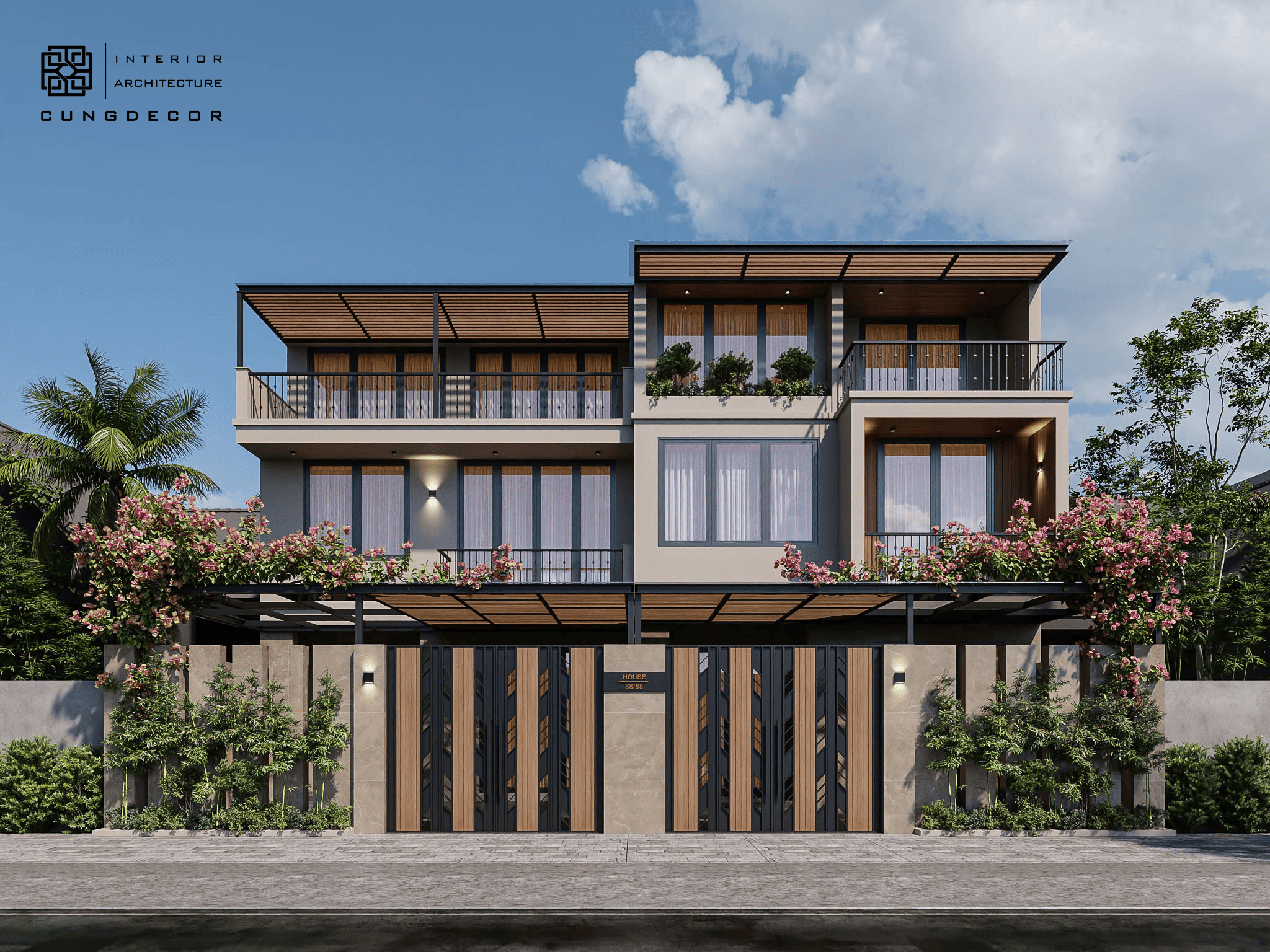 Nhà phố hiện đại